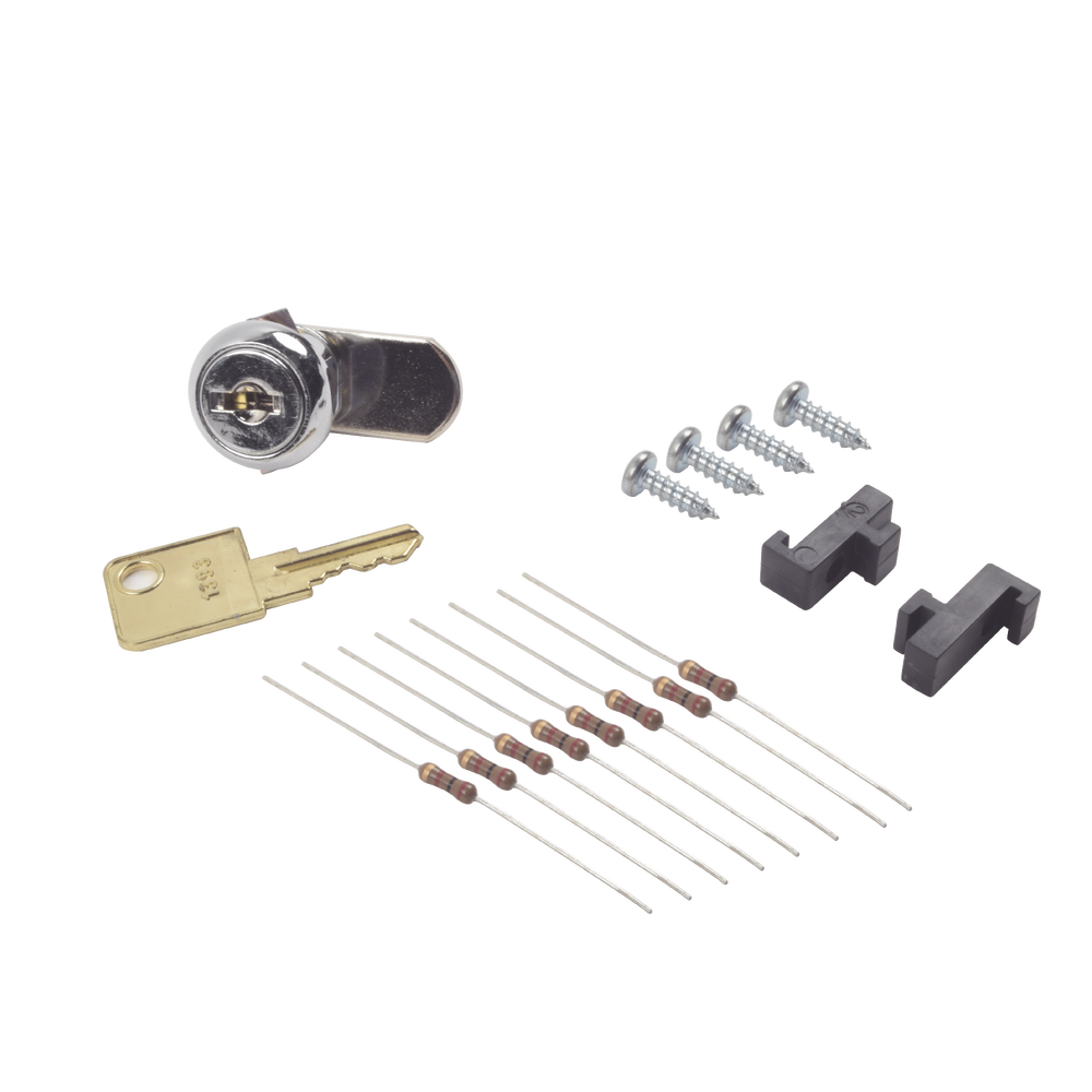 Resistencias de 2K, Chapa para gabiente, separadores y tornillos para panel VISTA48LA