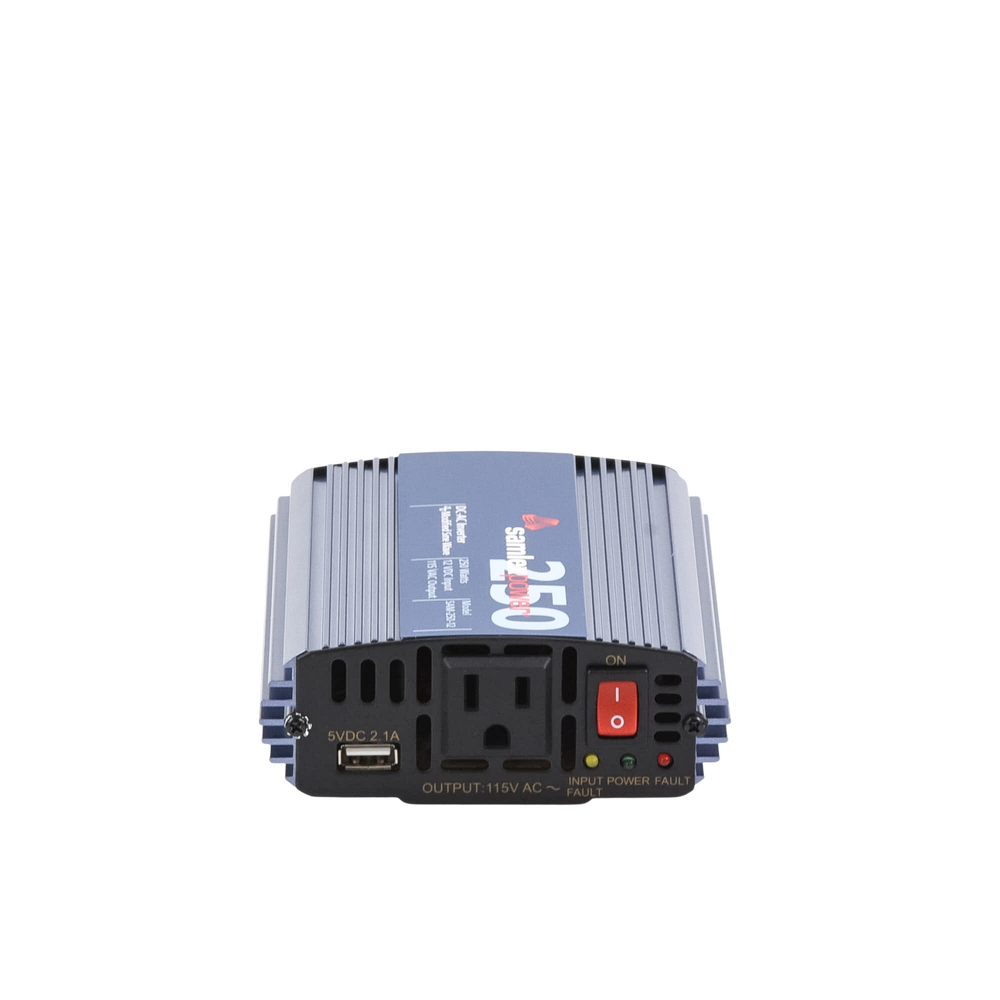 Inversor de Corriente (CD-CA) Potencia Nominal 250 W, Ent:12Vcd, Sal: 115Vca 60 Hz