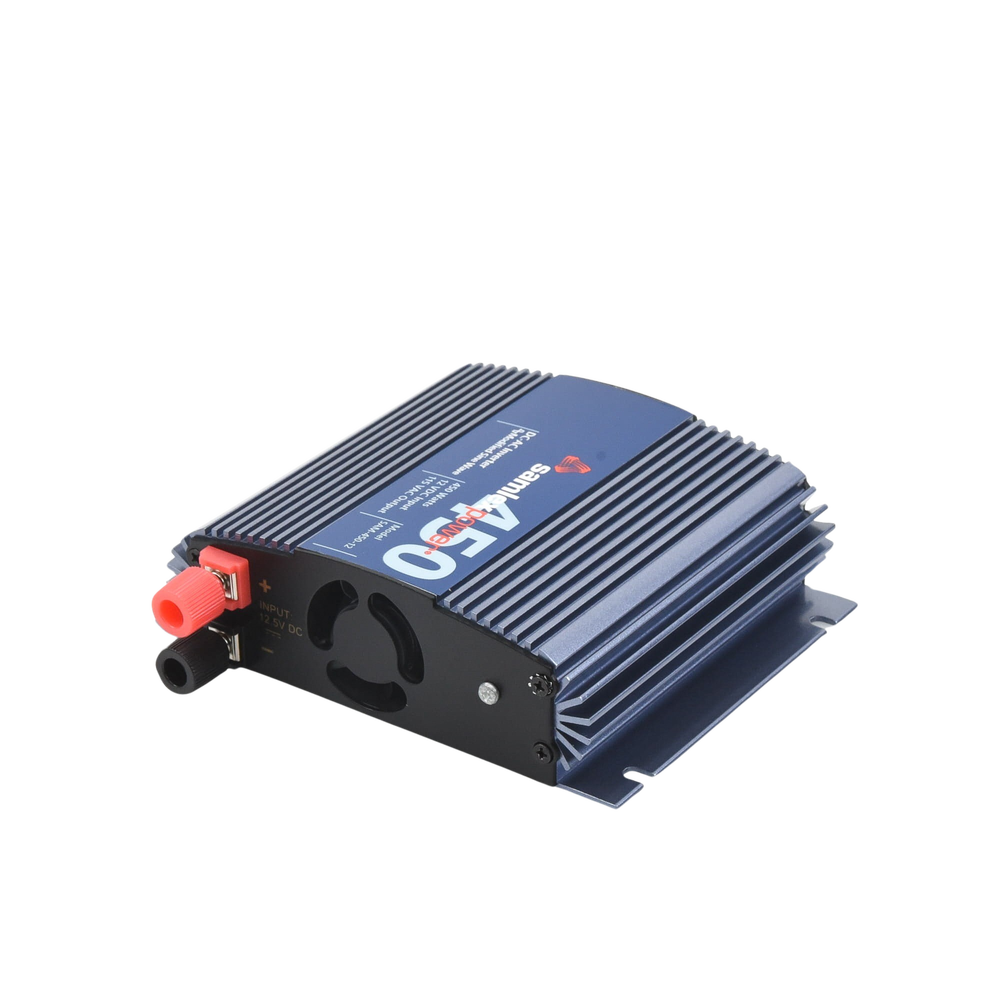 Power Inverter (DC-AC). Nominal Power 450 W, Input: 12 V DC, Output: 115 V AC 60 Hz