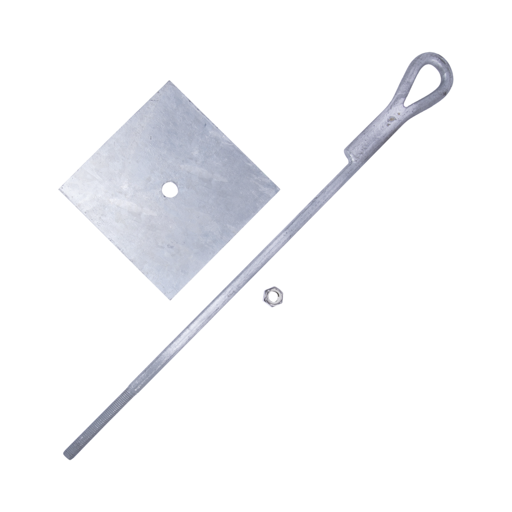 Ancla para Retenida para Muro con Ojo de Llave Galvanizado por Inmersión en Caliente (Requiere Placa Igualadora).