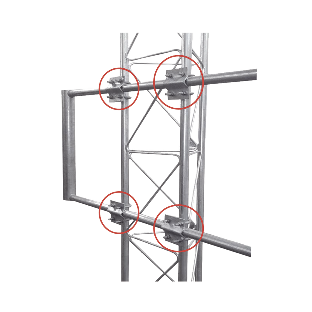 4 pzs. de Herraje Individual Tubo - Tubo compatible con SBLUE-G.