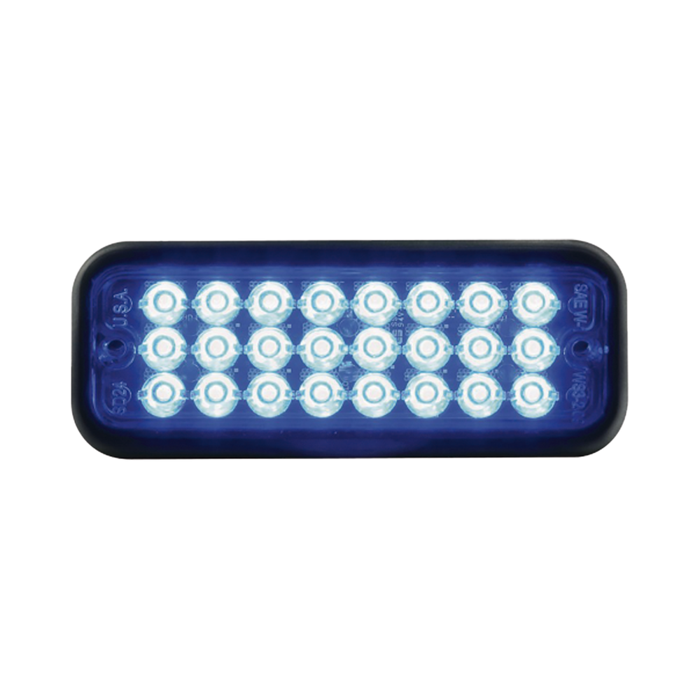 LUZ DE MONTAJE EN SUPERFICIE CON BISEL DE CAUCHO - ROJO