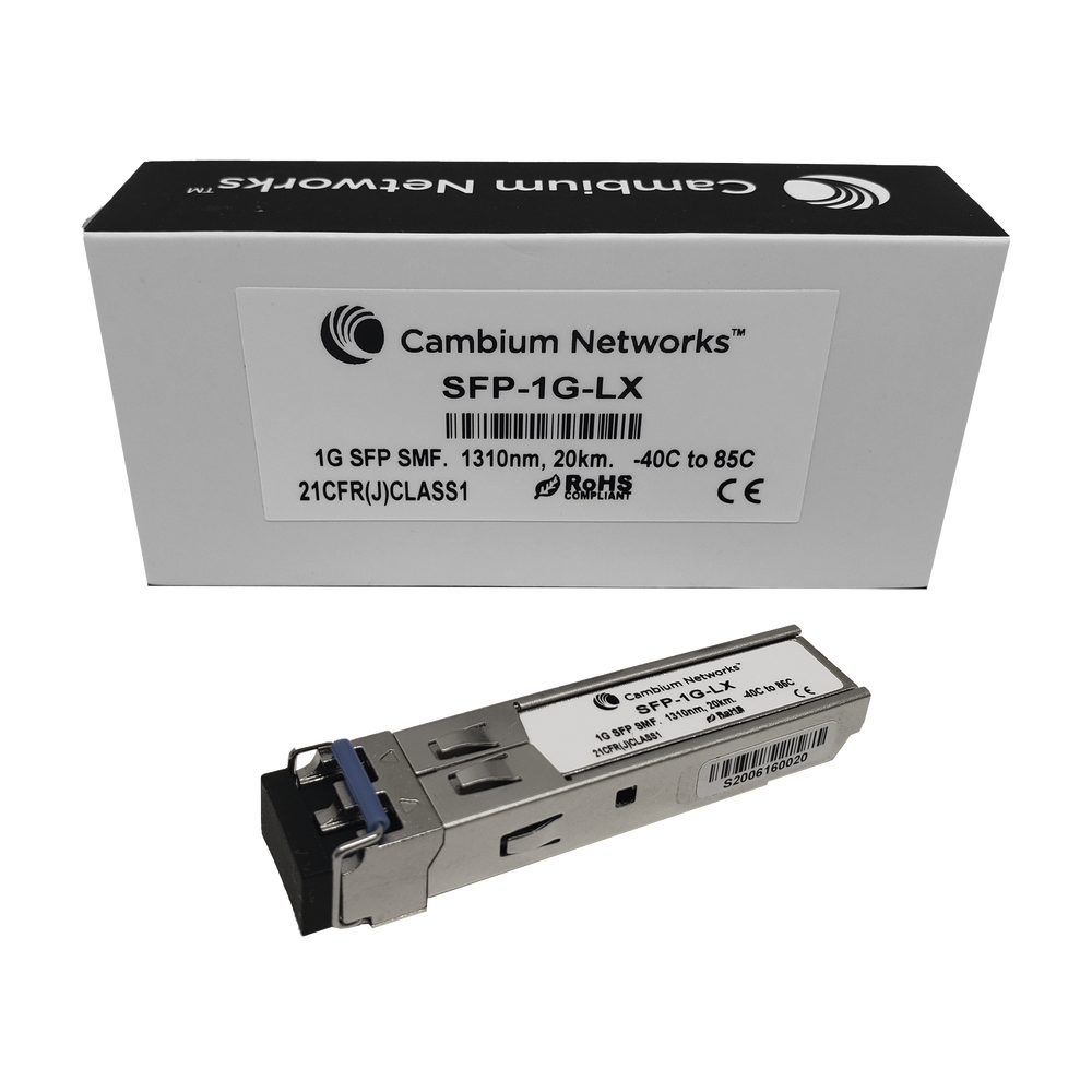 Transceptor MiniGbic SFP, 1 Gbps, Monomodo, distancia hasta 20 km, conector LC