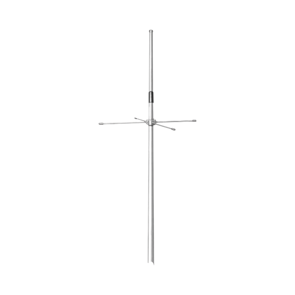 Antena Omnidireccional con Plano de Tierra, 490-512 MHz, 2.5 dBd, Ajustable a 5 MHz en el Rango de Frecuencia, 100 Watt, N Macho.