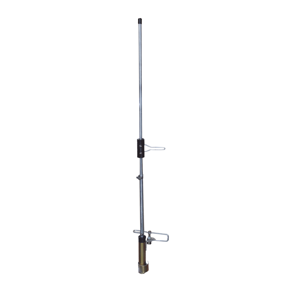 Antena Base UHF, Omnidireccional, Frecuencia 450 - 470 MHz, Pre-ensamblada, Con ajuste manual de altura.