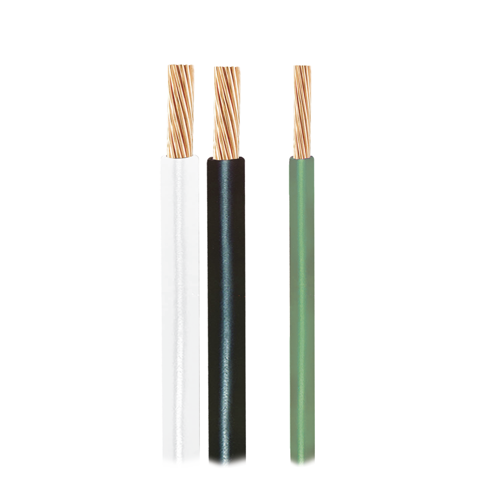 Bobina de cable de 100 metros para cableado eléctrico INDIANA calibre 10 de color negro tipo THW-LS/THHW-LS