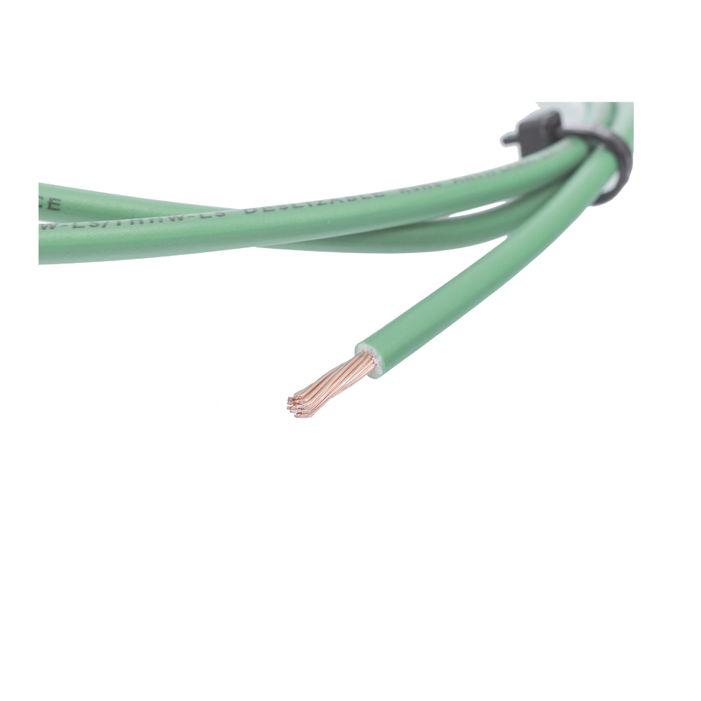 THW-LS Coated Copper Electrical Cable Gauge 12 AWG 19 Wires Green Color (Sold by Meter)