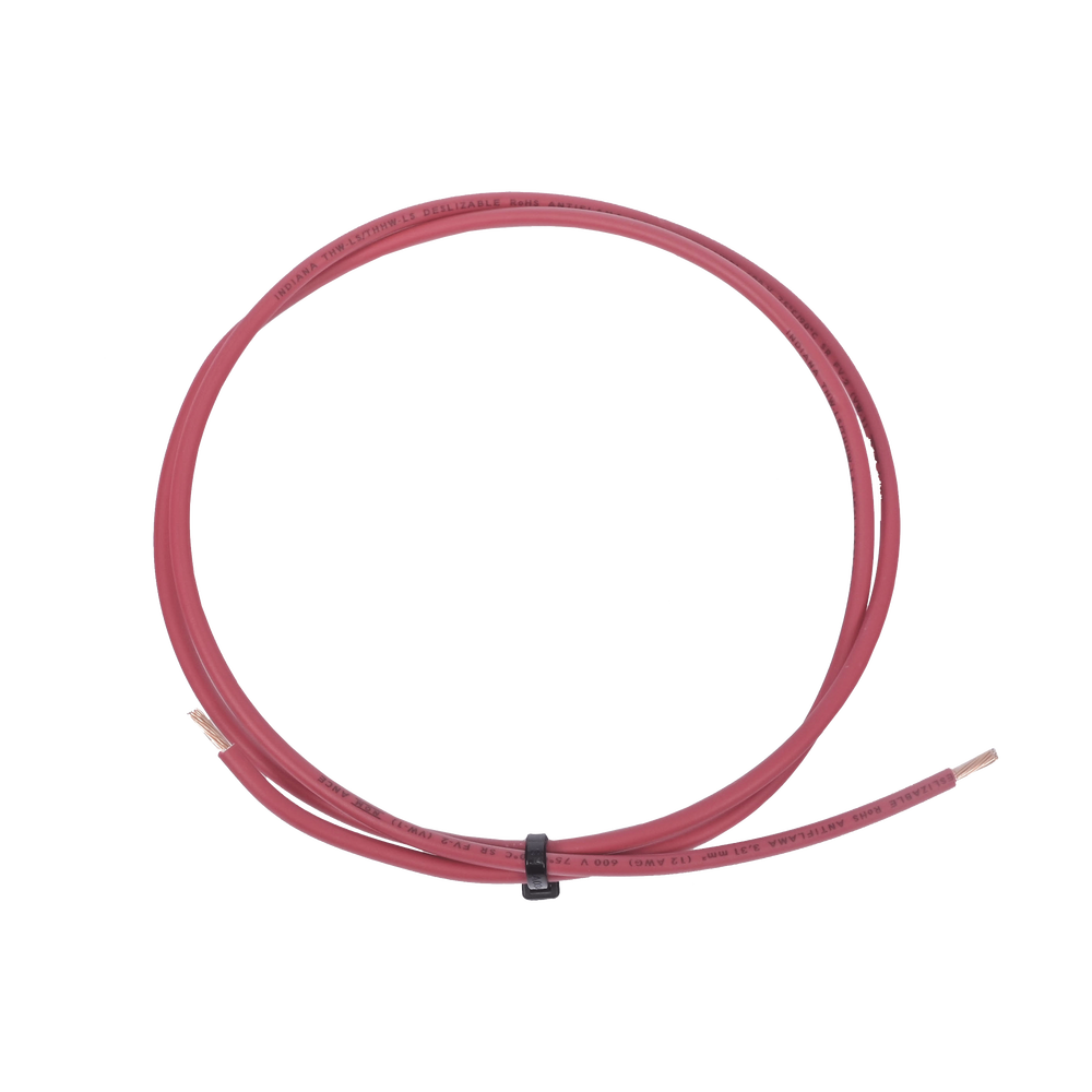 THW-LS Coated Copper Electrical Cable Gauge 12 AWG 19 Wires Red Color (Sold by Meter)