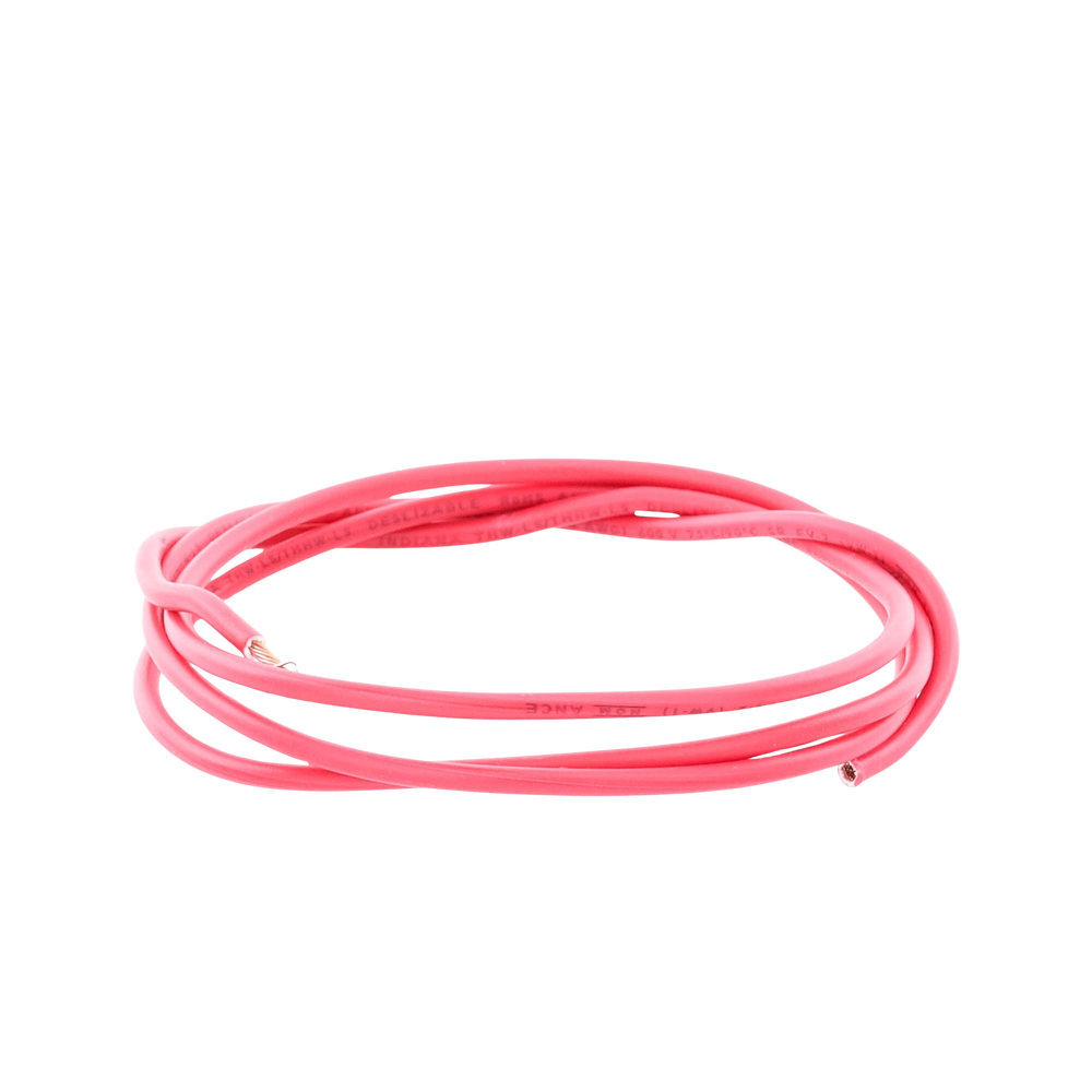THW-LS Coated Copper Electrical Cable Gauge 14 AWG 19 Wires Red Color (100 meters)