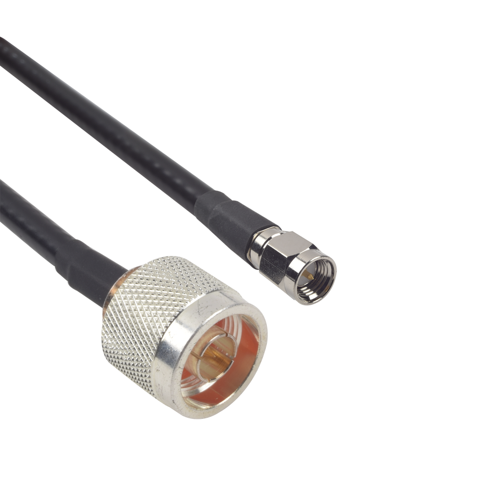 Cable LMR-240UF (Ultra Flex) de 91 cm con conectores N Macho y SMA Macho.