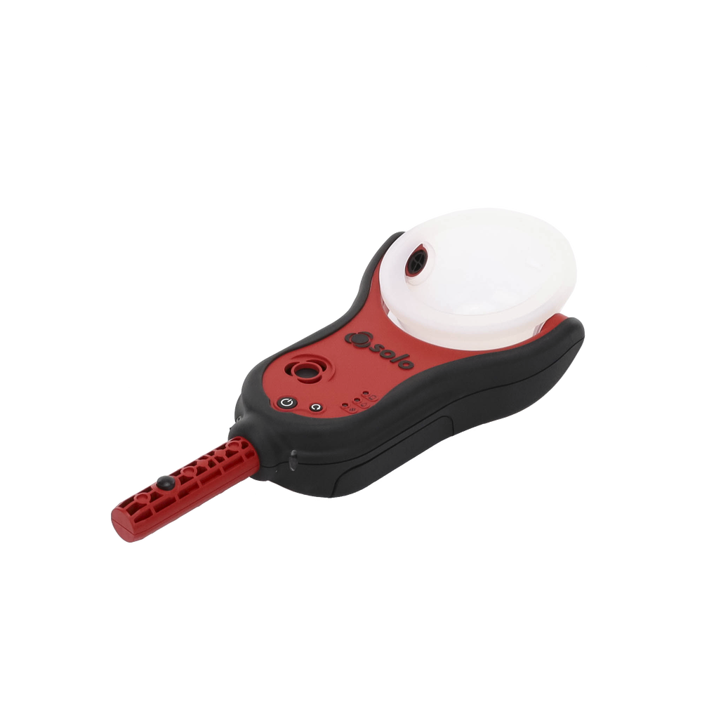 Electronic point-based smoke detector tester using replacement cartridges