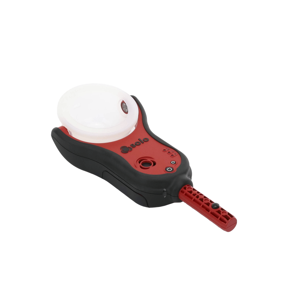 Electronic point-based smoke detector tester using replacement cartridges