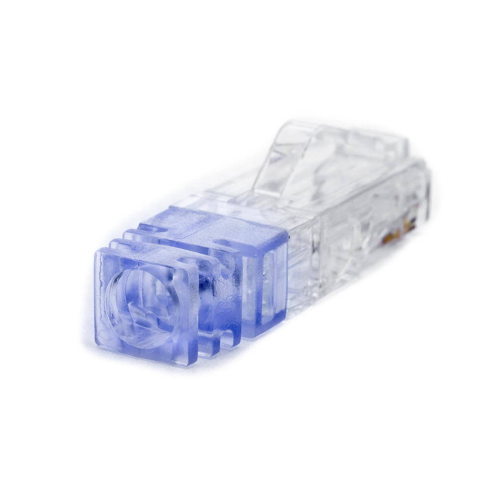 Cat6 RJ45 Plug, For 23-24 AWG UTP Cable, 50 Micron Gold Plated, 100-Pack