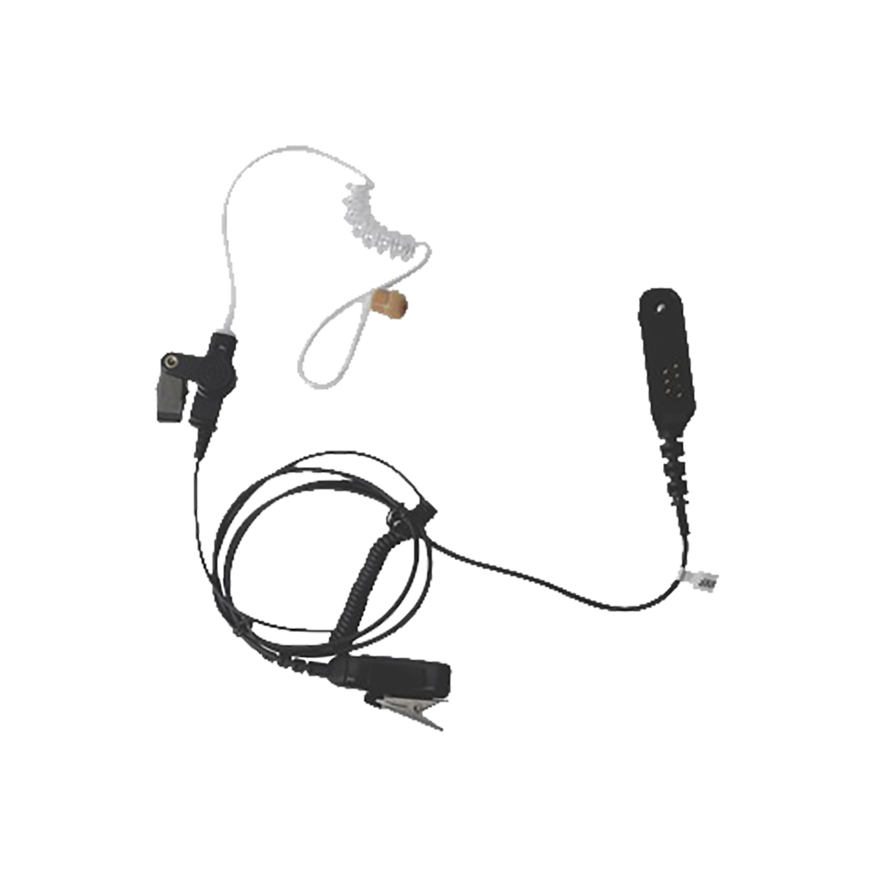 Micrófono de Solapa con Audífono Discreto para Motorola HT-750 / 1250 / 1550 / PRO-5150 / 5550 / 7150/ 9150/ MTX850LS / PTX700