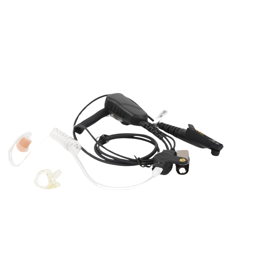 MICRÓFONO DE SOLAPA CON AUDÍFONO DISCRETO P/ MOTOROLA EX-500 / 600 / PRO5150 ELITE / GL2000 / GP328PLUS / GP338PLUS.