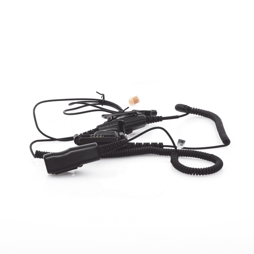 2-WIRE EARPHONE MICROPHONE WITH DUAL PTT FOR MOTOROLA XTS3000/ ASTRO/ HT1000/ MT2000/ MTS2000/ MTX8000/ 838/ 9000.