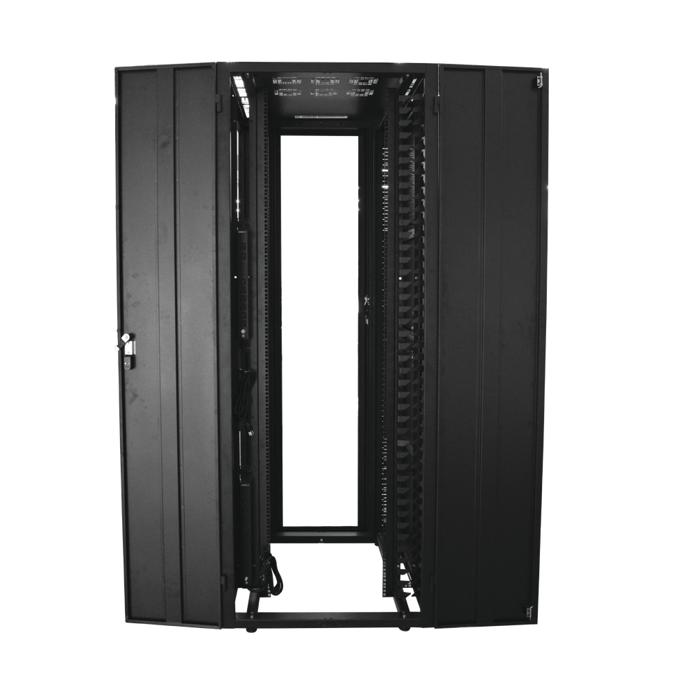 Gabinete Ancho para Telecomunicaciones de 45UR, 800 Ancho, 1000 mm Profundidad. Incluye Iluminación.