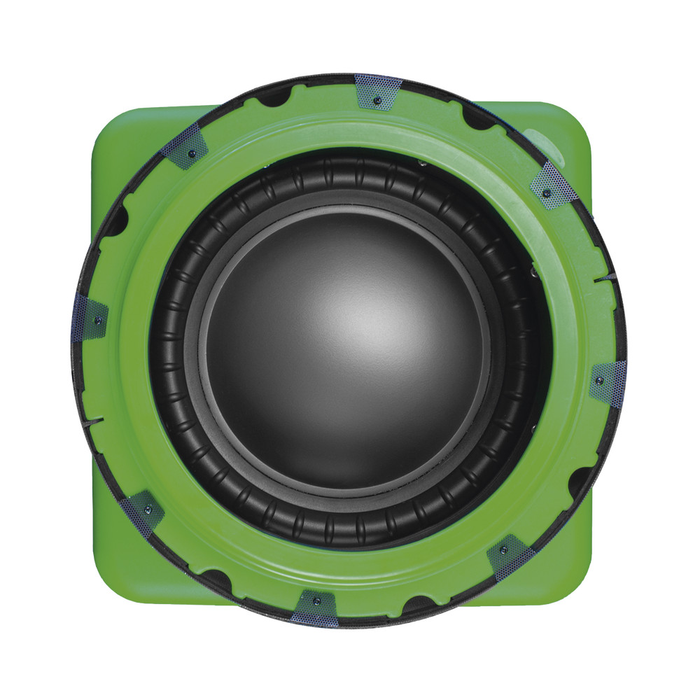 SubTerrain underground subwoofer, 12" speaker, 400 Watts, 4 Ohms / 70V switchable.