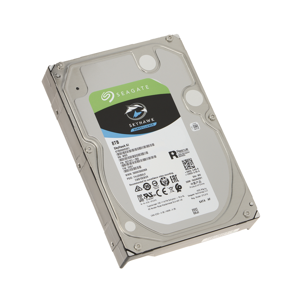 SEAGATE Disco duro 3.5" / 8TB / SATA III / 5900RPM / optimizado para video vigilancia 24/7