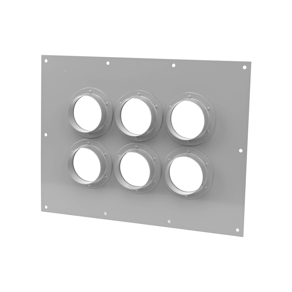 Pass-through Plate with Capacity for 6 4" Boots