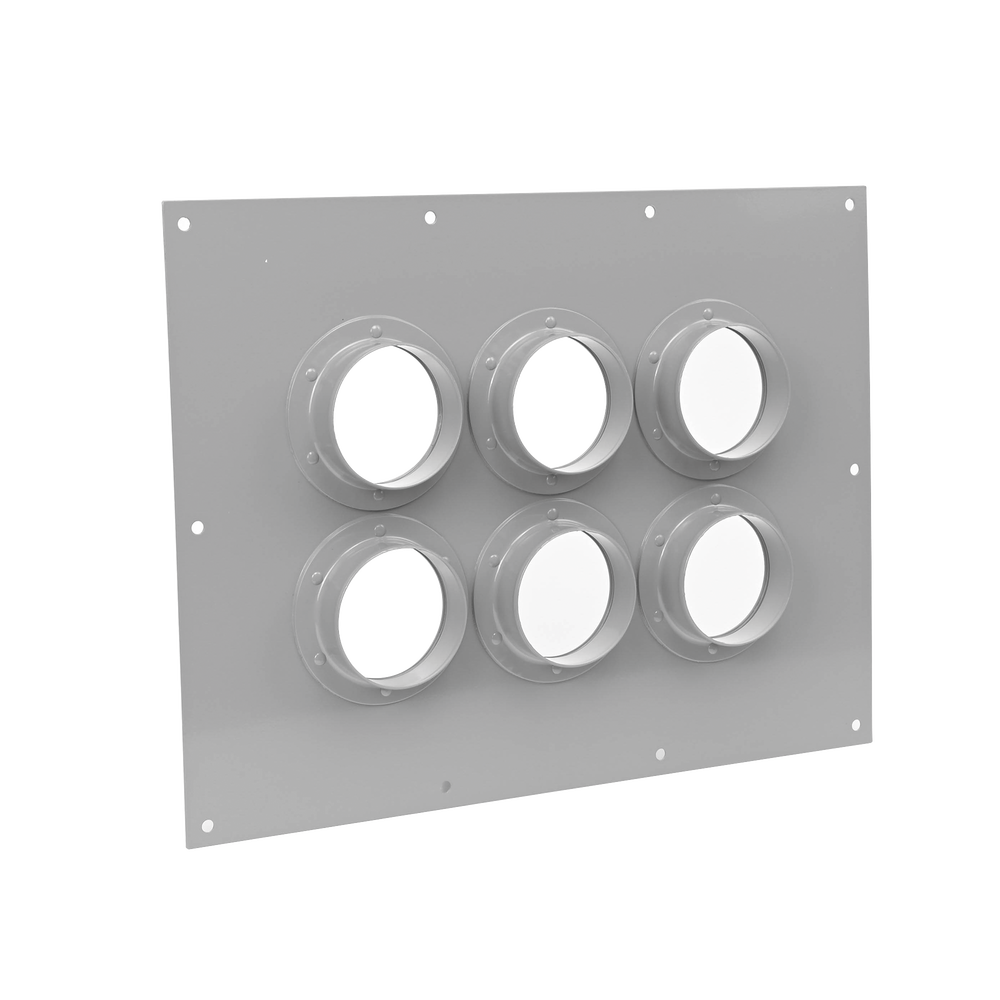 Pass-through Plate with Capacity for 6 4" Boots