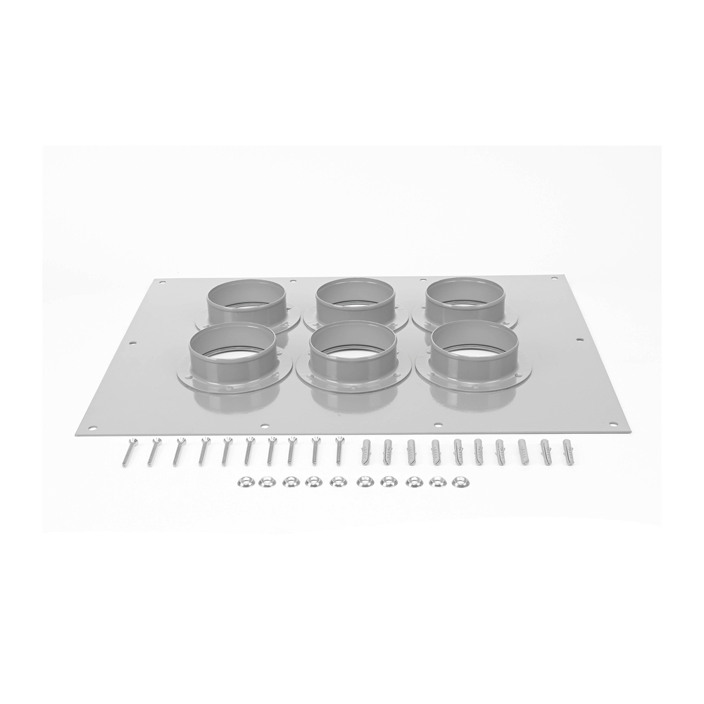 Pass-through Plate with Capacity for 6 4" Boots