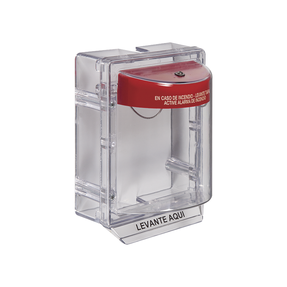 Cubierta Protectora Serie Stopper II® De Policarbonato, Con Bocina, Espaciador Transparente, Etiqueta en Español