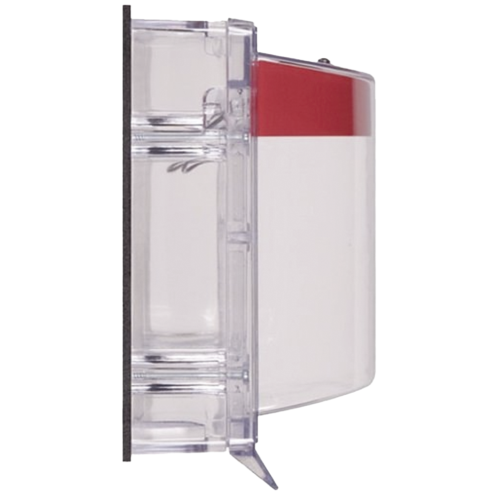 Stopper II® Series Polycarbonate Protective Cover, With Horn, With Spacer, Flush Mount, Spanish Label, IP54