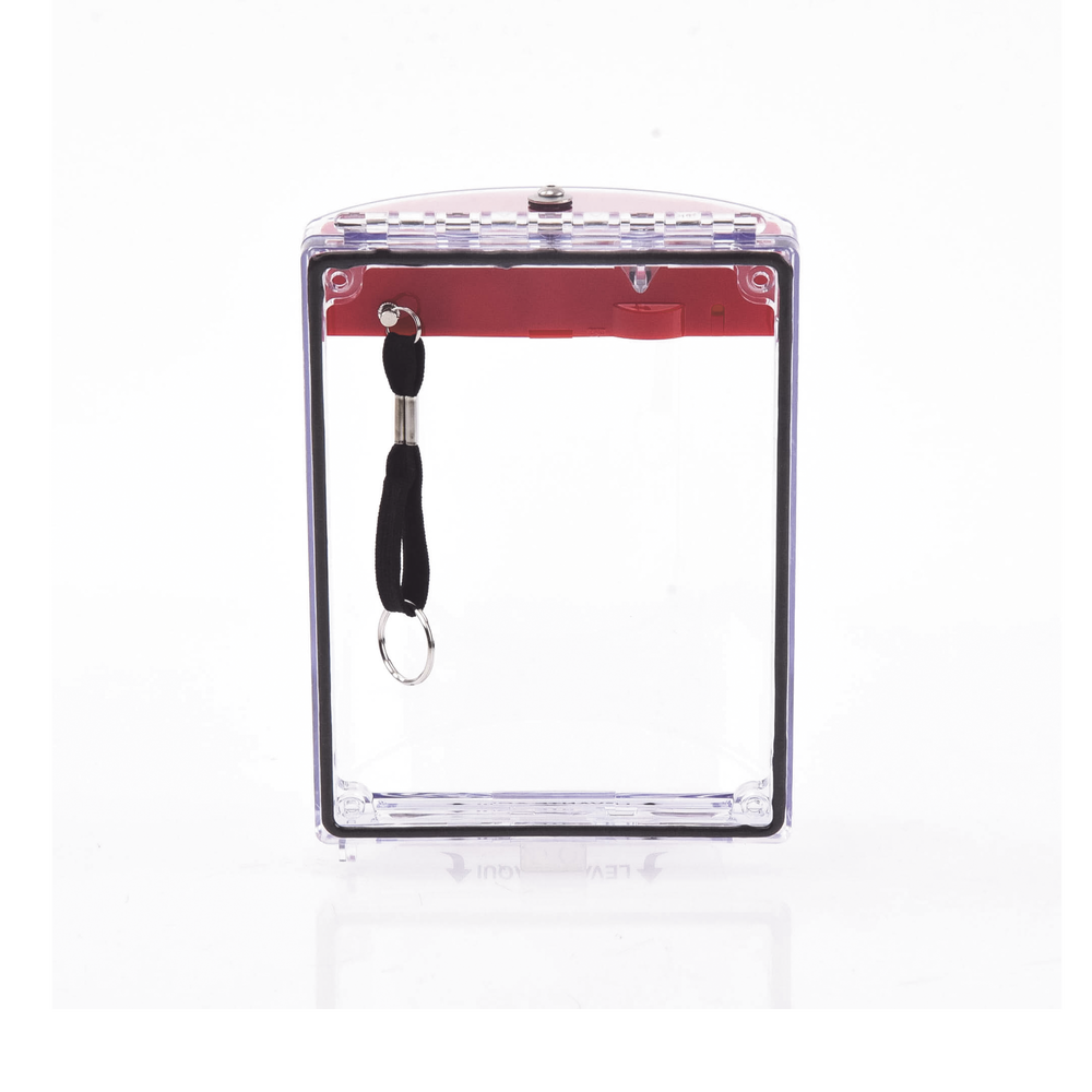 Universal Clear Cover with Siren, Fire Text in Spanish