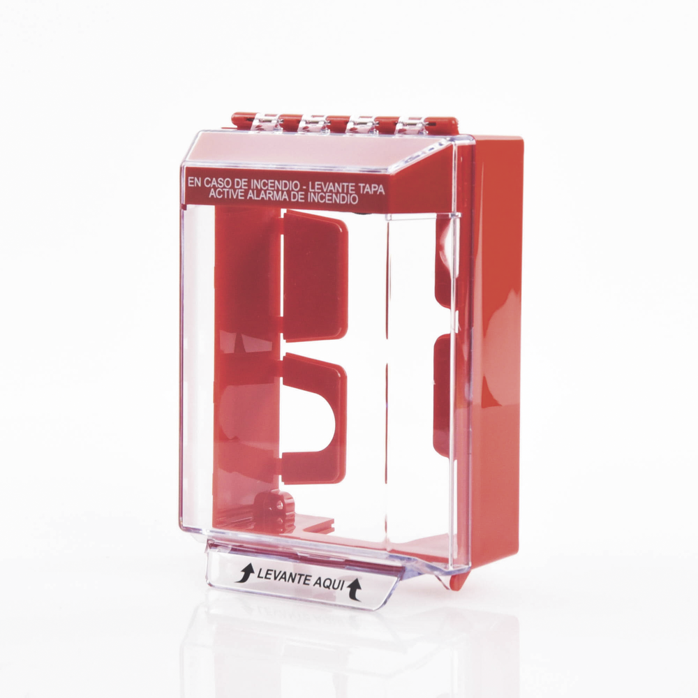 Universal Clear, Low Profile Cover with Spacer, Spanish Fire Text, Audible and Visible Notification
