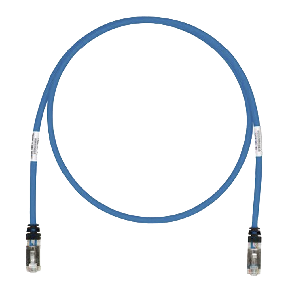 Patch Cord Cat6A, Shielded S/FTP, CM/LS0H, 1m, Blue