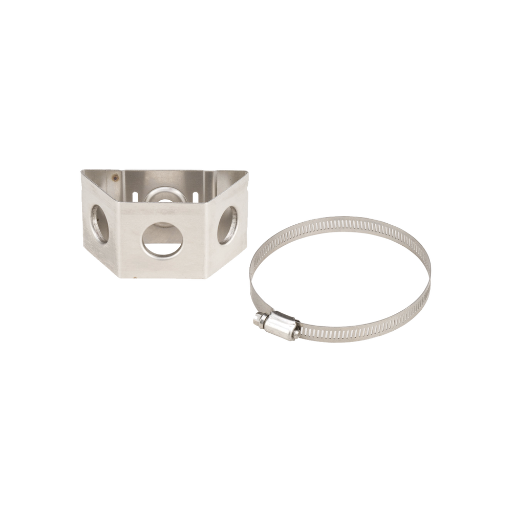 Adaptador separador a presión de tres vías para miembros redondos de 2 a 3 pulgadas