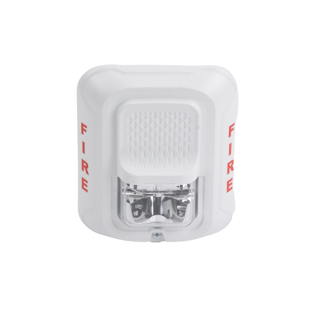 White Wall Mount Strobe Light, Selectable Candela Level, New Modern Elegant Design and Lower Power Consumption