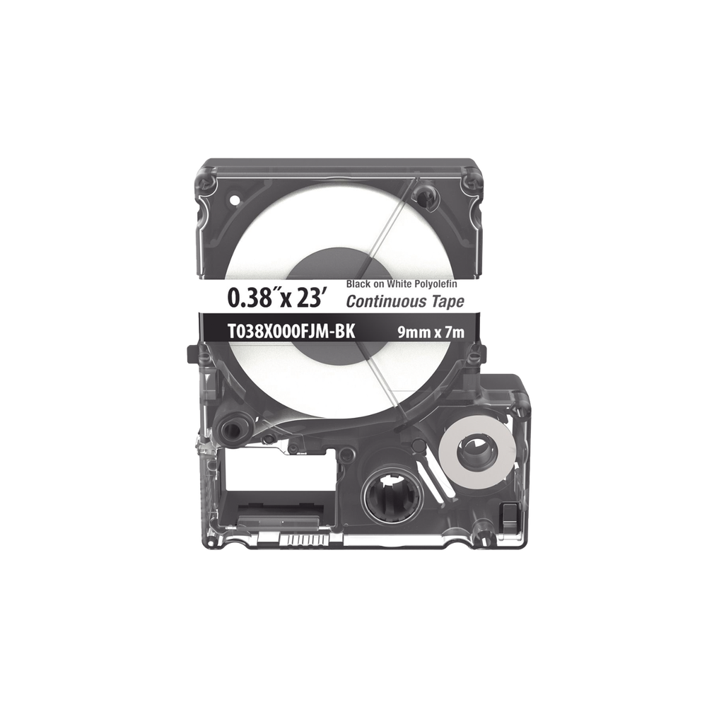 CASSETTE D/ETIQUETAS D/CINTA CONTINUA 0.38 IN X 7M
