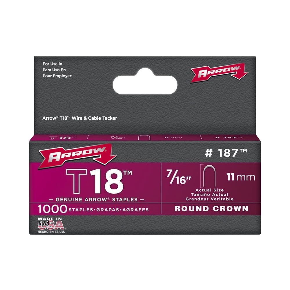 Grapas para Cables tipo "U" 7/16 (11 mm) para T18.