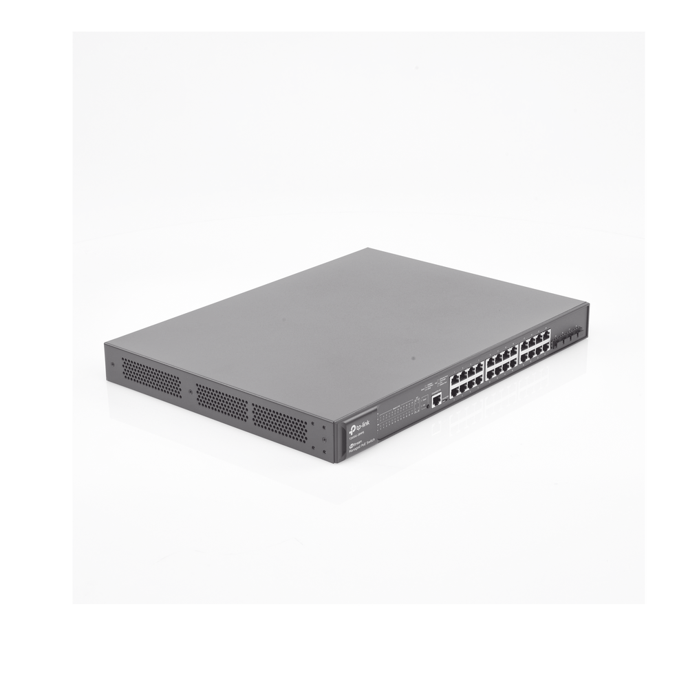 JetStream Gigabit Managed Layer 2 Switch, 24 10/100/1000 Mbps ports + 4 SFP ports