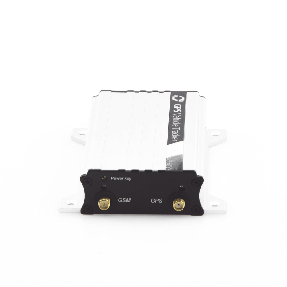 Robust and Reliable 3G Vehicle Tracker with External Antennas, Multiple Inputs and Outputs (Option for Two-Way Audio and Camera), Aluminum Housing for High Temperature Locations.