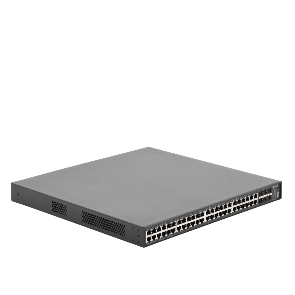 JetStream Layer 3 Managed Core Switch, 48 Gigabit RJ45 ports, 4 SFP ports, up to 4 SFP+ slots, stacking up to 8