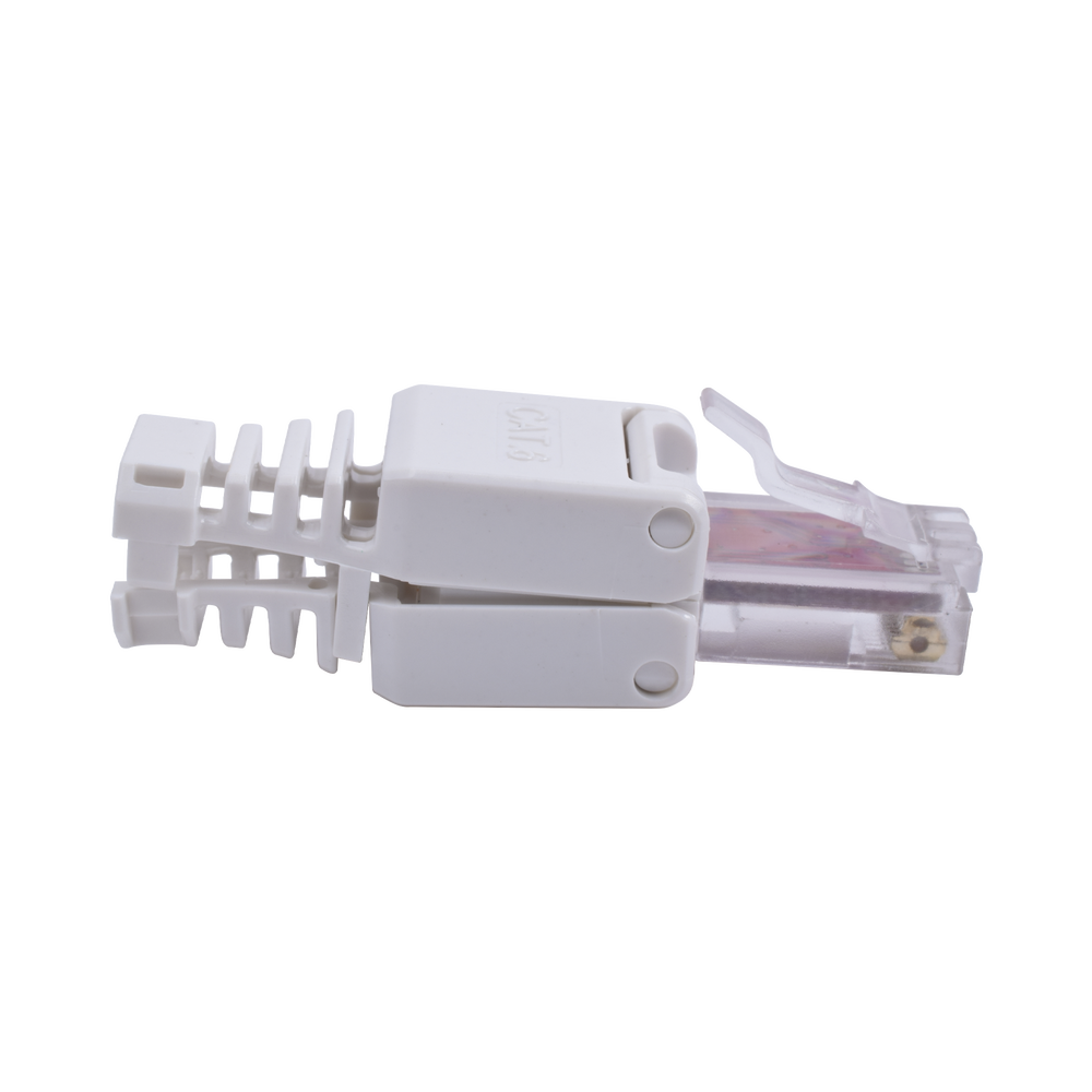 Conector de red RJ45 para cable CAT6 SIN USO DE HERRAMIENTAS