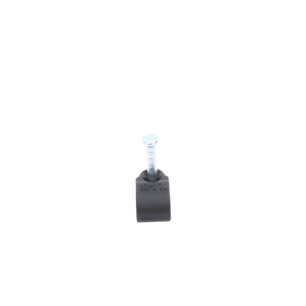 Grapa reforzada para cable redondo de 7mm color negro (100pzs) (3103-00300)