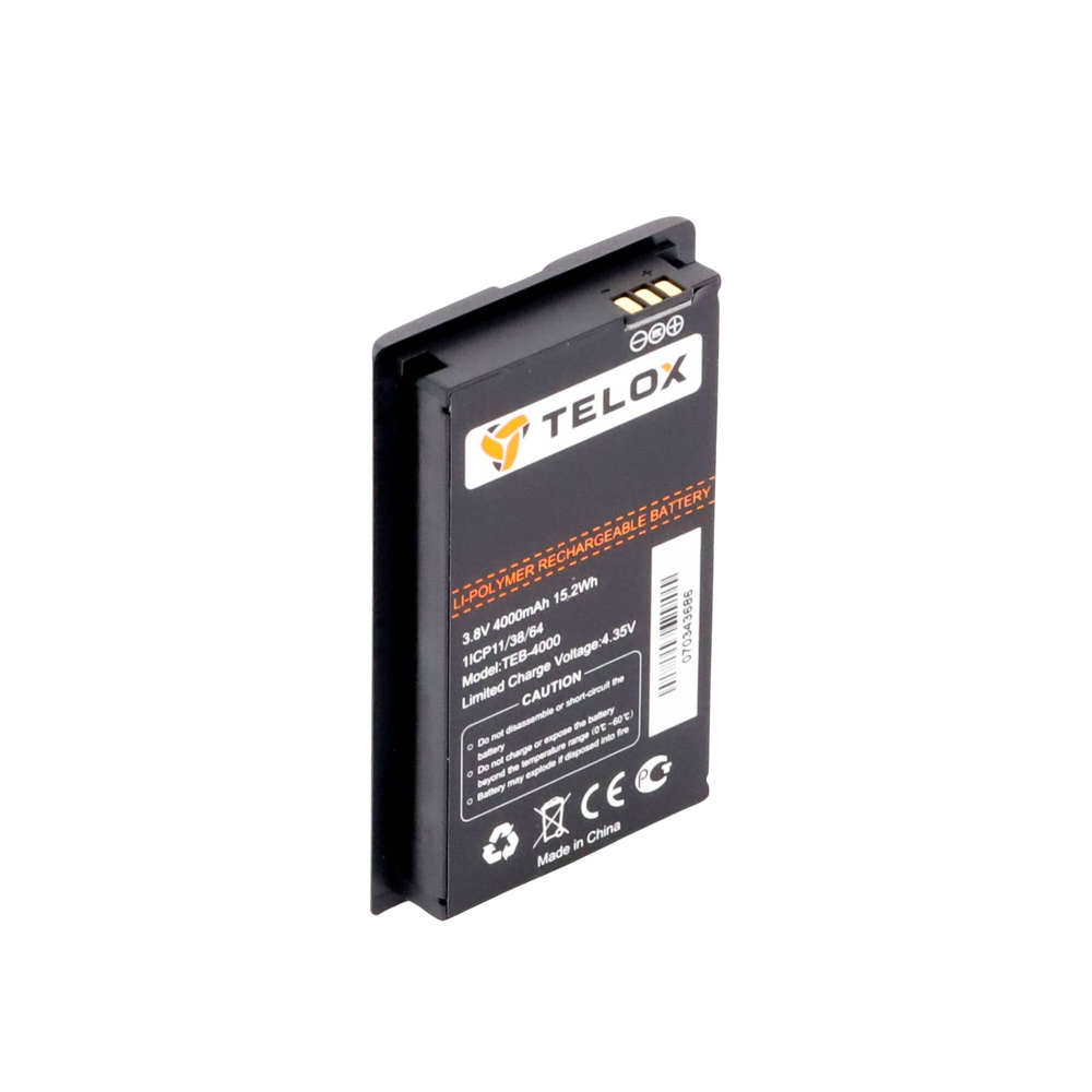 Li-Ion 4000mA Battery for TELOX TE320 Radios