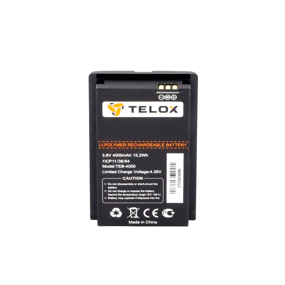 Li-Ion 4000mA Battery for TELOX TE320 Radios