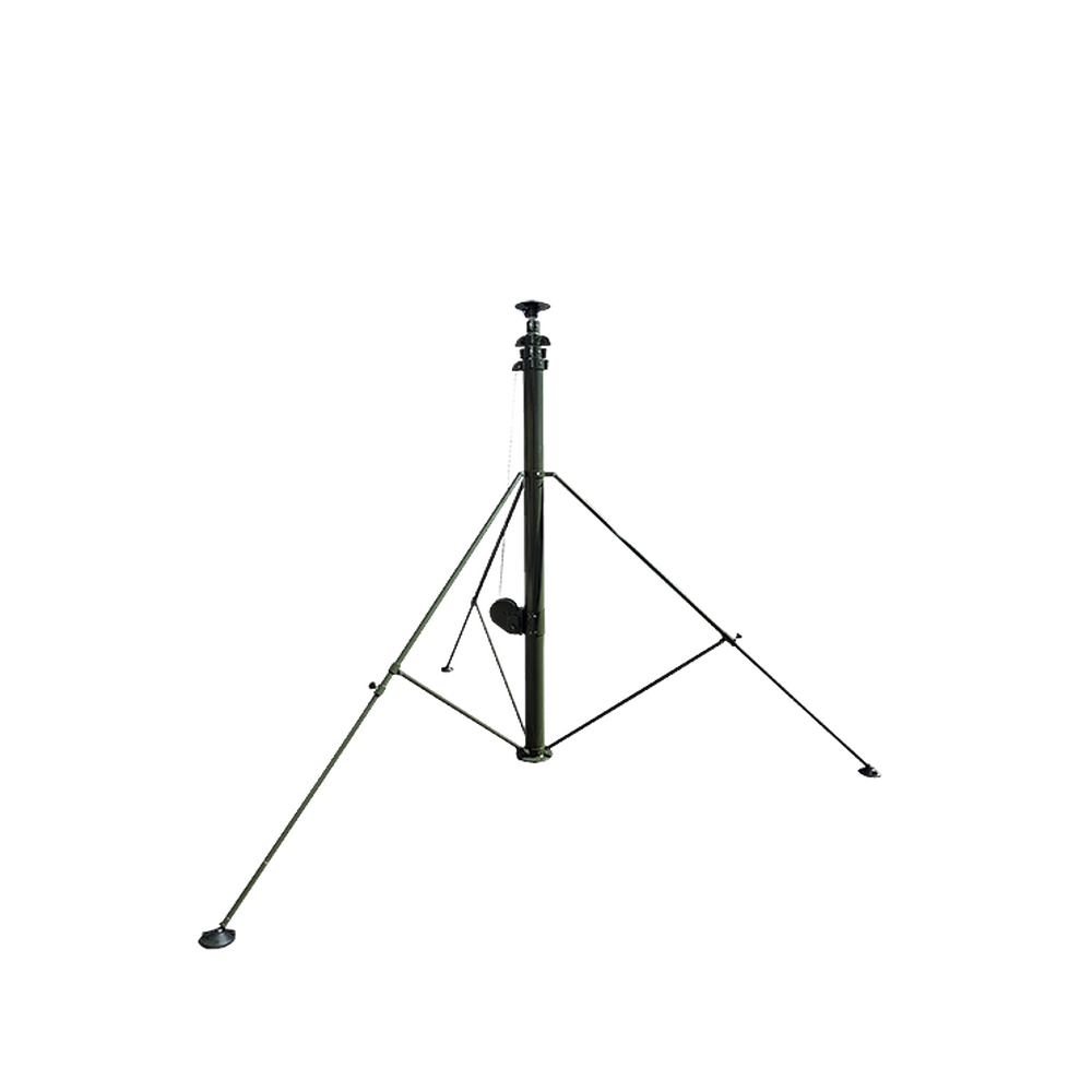 Mástil Telescópico Retraible Manual de 9 metros con Accesorios. Incluye Tripie.