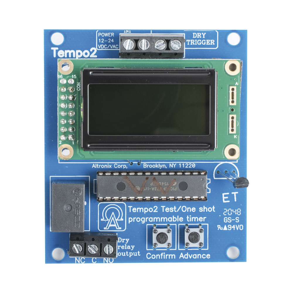 Universal two-stage timer (card)