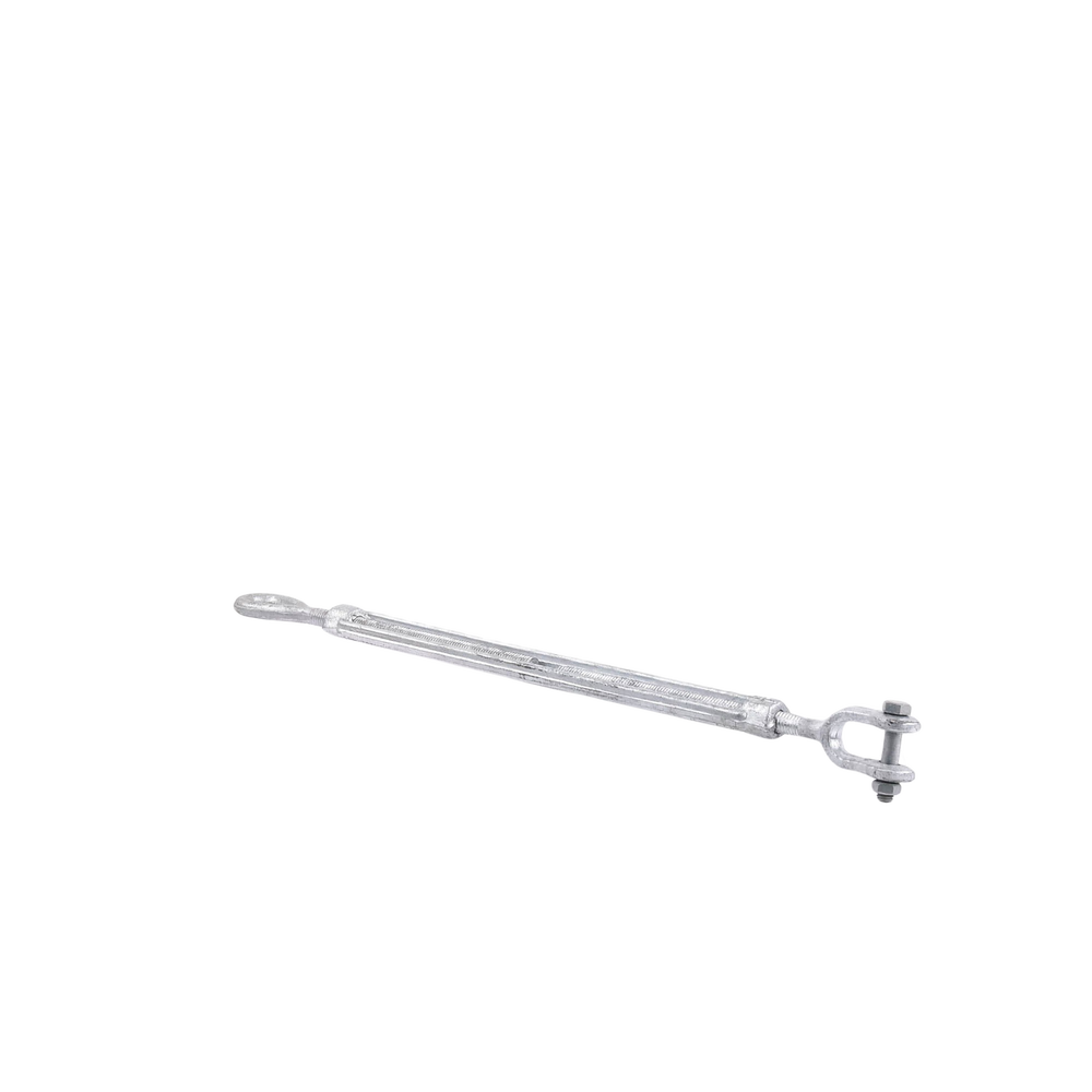 1/2" x 12" Forged Steel EYE-JAW Turnbuckle Hot Dip Galvanized (Max Load 1000 Kg).
