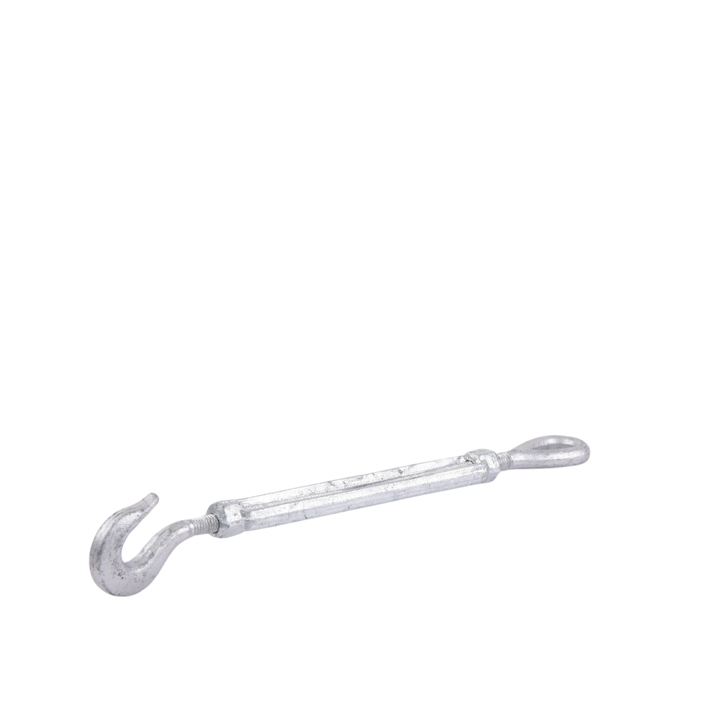 3/8" x 6" Forged Steel Turnbuckle EYE-HOOK Hot Dip Galvanized (Max Load 544 Kg).