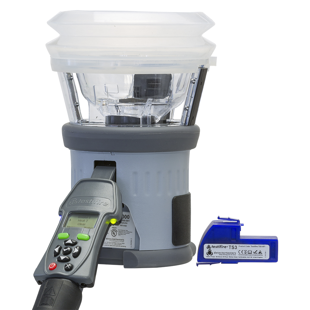Testifire 2-in-1 Advanced Smoke and Temperature Tester for Fixed Temperature, Rise Rate, and Up to 90°C