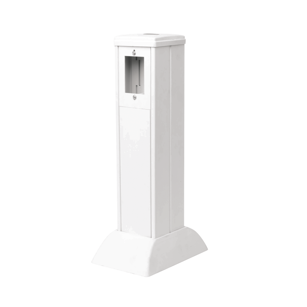 Mini column for concentrating, distributing and organizing electrical power cables or telecommunications data ports (10000-01000)