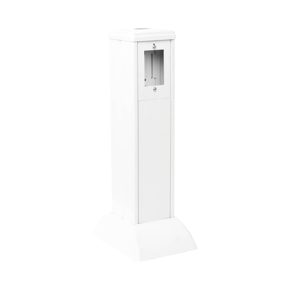 Mini column for concentrating, distributing and organizing electrical power cables or telecommunications data ports (10000-01000)