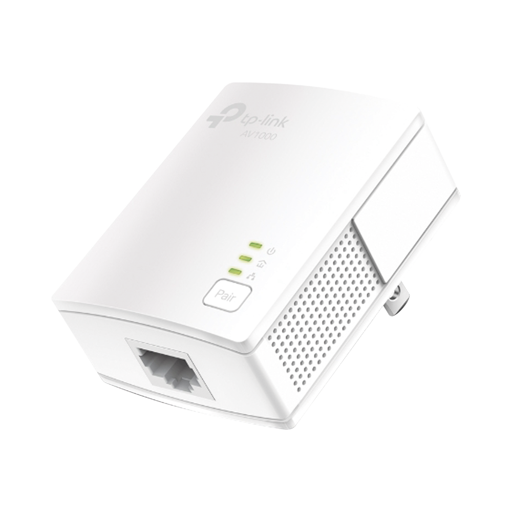 Gigabit Ethernet Powerline Adapter Kit, HomePlug AV2 technology, 1000Mbps, Plug and Play, up to 300M indoors, 1 10/100/1000 Mbps port and ultra-compact size